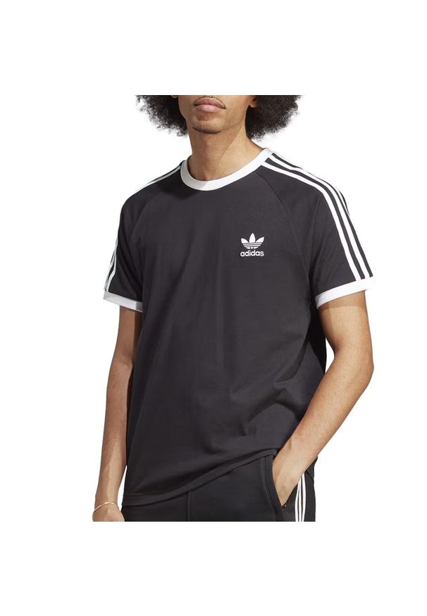 Adidas - Koszulka adidas Originals Adicolor Classics 3-Stripes Tee IA4845 - czarna. Kolor: czarny. Materiał: bawełna. Długość rękawa: krótki rękaw. Długość: krótkie