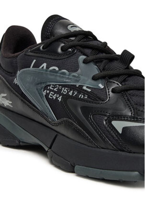Lacoste Sneakersy L003 Neo Tech 7-50SMA0202 Czarny. Kolor: czarny. Materiał: materiał