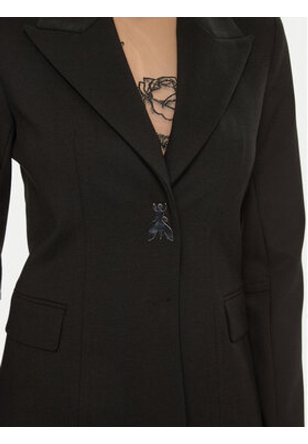 Patrizia Pepe Marynarka 8S0506/A025-K103 Czarny Regular Fit. Kolor: czarny. Materiał: syntetyk