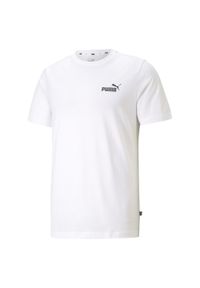 Puma - Męska koszulka Essentials z małym logo PUMA White. Kolor: biały. Sport: joga i pilates, fitness #1