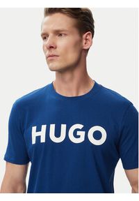 Hugo - HUGO T-Shirt Dulivio 50467556 Zielony Regular Fit. Kolor: zielony. Materiał: bawełna #4