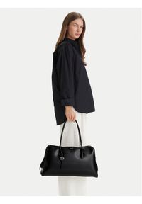 Calvin Klein Torebka Emblem Trio Large Work Bag LV04F3368G Czarny. Kolor: czarny. Materiał: skórzane #1