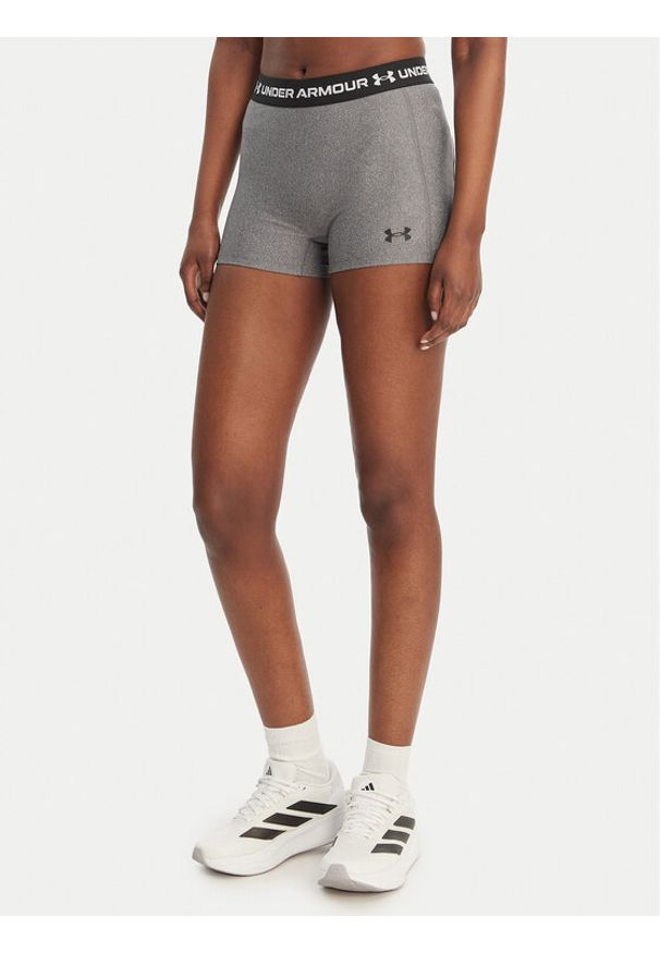Under Armour Szorty sportowe HeatGear® 6010725 Szary Slim Fit. Kolor: szary. Materiał: syntetyk