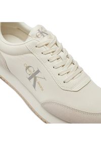Calvin Klein Jeans Sneakersy Retro Runner Low Mix Mtl YM0YM01032 Écru. Materiał: materiał #5