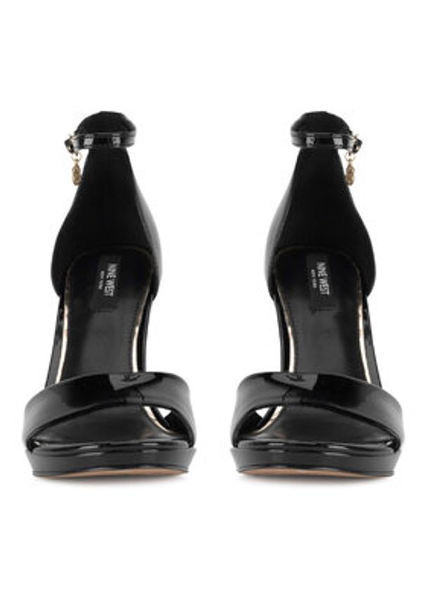 Nine West Sandały 123AL1560 Czarny. Kolor: czarny. Materiał: materiał, syntetyk