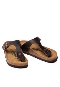 Birkenstock Japonki Gizeh Bs 0743833 Brązowy. Kolor: brązowy. Materiał: skóra