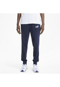 Spodnie sportowe męskie Puma ESS LOGO. Kolor: fioletowy, niebieski, wielokolorowy. Materiał: dresówka #2