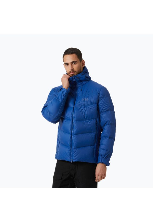 Kurtka puchowa męska Helly Hansen Verglas Icefall Down. Kolor: niebieski. Materiał: puch. Sport: turystyka piesza