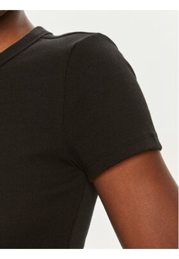 Hugo T-Shirt Easy 50523924 Czarny Slim Fit. Kolor: czarny. Materiał: bawełna