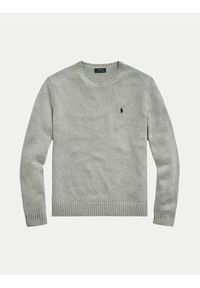 Polo Ralph Lauren Sweter 710810846004 Szary Regular Fit. Typ kołnierza: polo. Kolor: szary. Materiał: bawełna #2