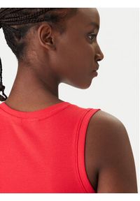 Tommy Jeans Top Essential DW0DW20673 Czerwony Slim Fit. Kolor: czerwony. Materiał: bawełna #2