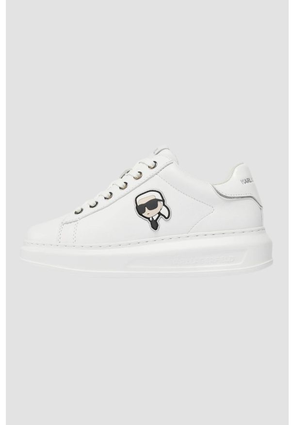 Karl Lagerfeld - KARL LAGERFELD Białe sneakersy Karl Nft Lo Lace. Kolor: biały
