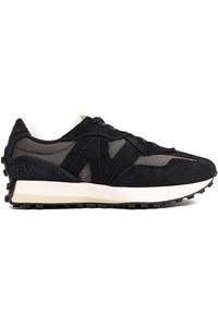 Buty unisex New Balance U327WCH – czarne. Okazja: na co dzień. Kolor: czarny. Materiał: dresówka, skóra, zamsz, guma, prążkowany, materiał. Szerokość cholewki: normalna