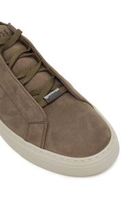 BOSS Sneakersy Gary 50552971 Beżowy. Kolor: beżowy. Materiał: skóra, zamsz