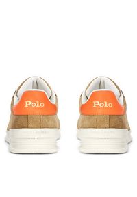 Polo Ralph Lauren Sneakersy Heritage Court 809955691005 Brązowy. Kolor: brązowy. Materiał: skóra #4