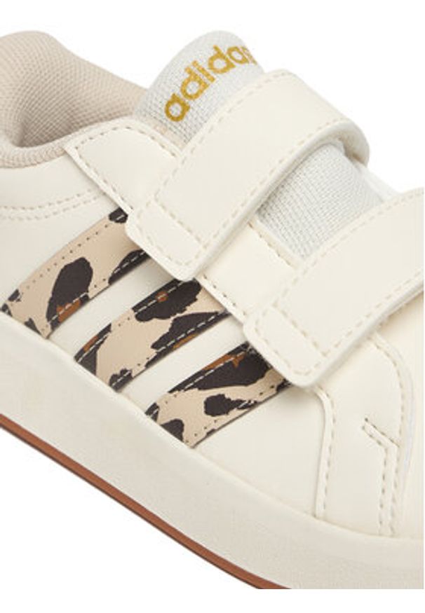 Adidas - adidas Sneakersy Grand Court 3.0 KJ4831 Biały. Kolor: biały. Materiał: skóra