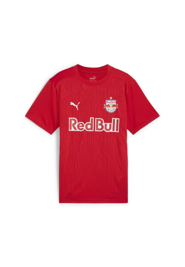 Puma - Młodzieżowa koszulka treningowa FC Red Bull Salzburg PUMA Red Navy Blue. Kolor: czerwony, niebieski, wielokolorowy