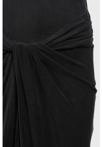 AllSaints - Sukienka Sami Dress. Okazja: na co dzień. Kolor: czarny. Materiał: dzianina, elastan. Długość rękawa: na ramiączkach. Wzór: gładki. Typ sukienki: dopasowane, proste. Styl: casual. Długość: maxi #7