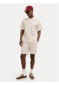 Jack & Jones Szorty materiałowe St.Jaiden 12293471 Kremowy Relaxed Fit. Kolor: kremowy. Materiał: bawełna #4