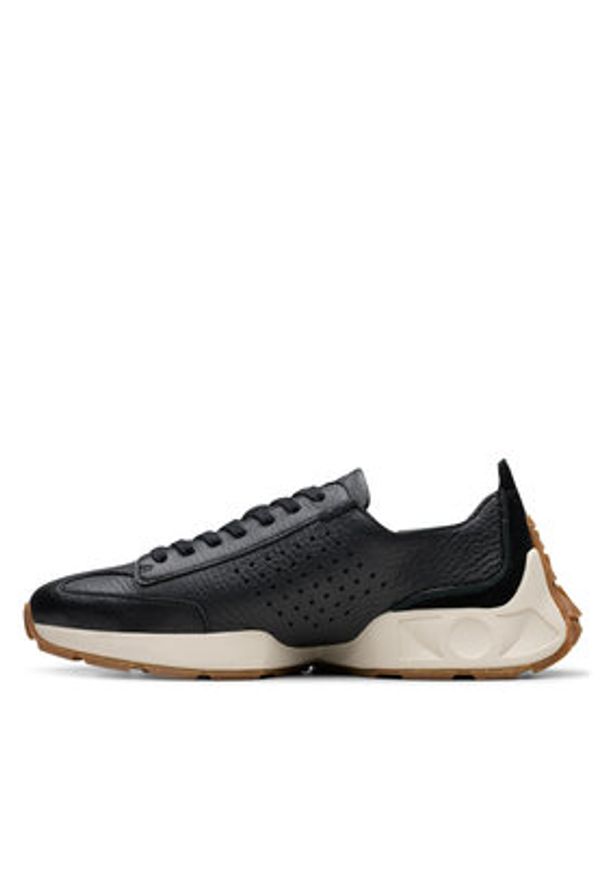 Clarks Sneakersy Craft Speed 26178905 Czarny. Kolor: czarny. Materiał: skóra