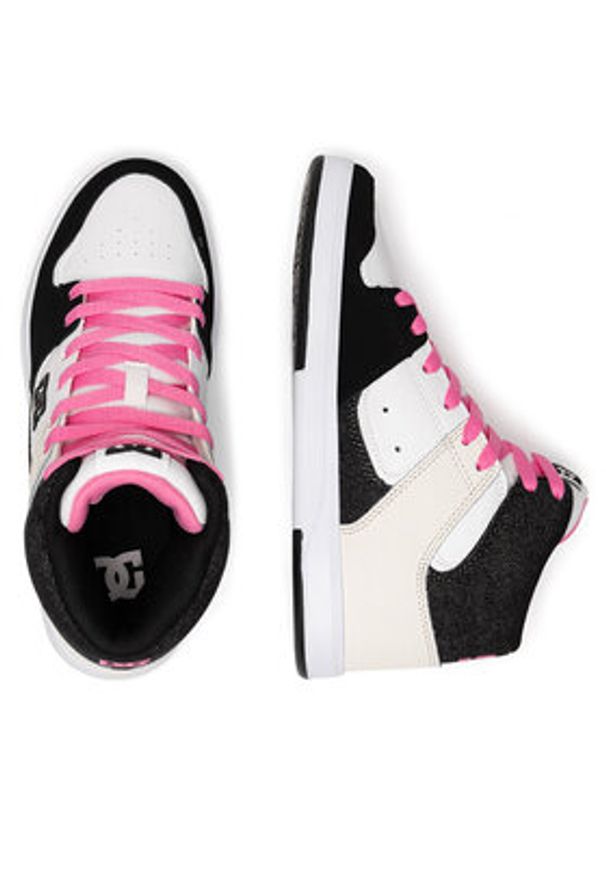 DC Sneakersy CURE HI TOP ADJS700096-BZD Beżowy. Kolor: beżowy. Materiał: skóra