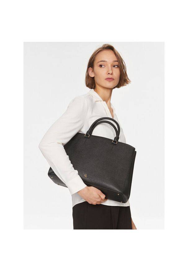 Lauren Ralph Lauren - Torebka LAUREN RALPH LAUREN. Kolor: czarny