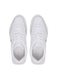 TOMMY HILFIGER - Tommy Hilfiger Sneakersy Runner FW0FW08696 Biały. Kolor: biały. Materiał: skóra #6