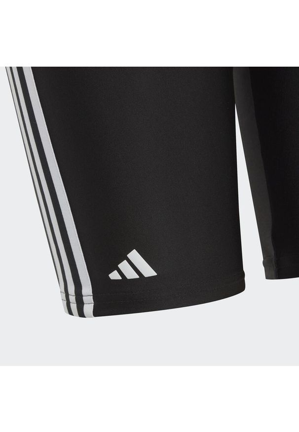 Adidas - Classic 3-Stripes Swim Jammers. Kolor: czarny, biały, wielokolorowy. Materiał: materiał. Długość: krótkie. Sezon: lato. Styl: sportowy. Sport: pływanie