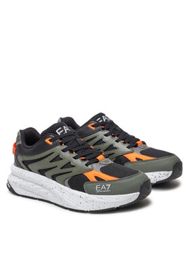 EA7 Emporio Armani Sneakersy X8X194 XK408 U253 Khaki. Kolor: brązowy. Materiał: materiał