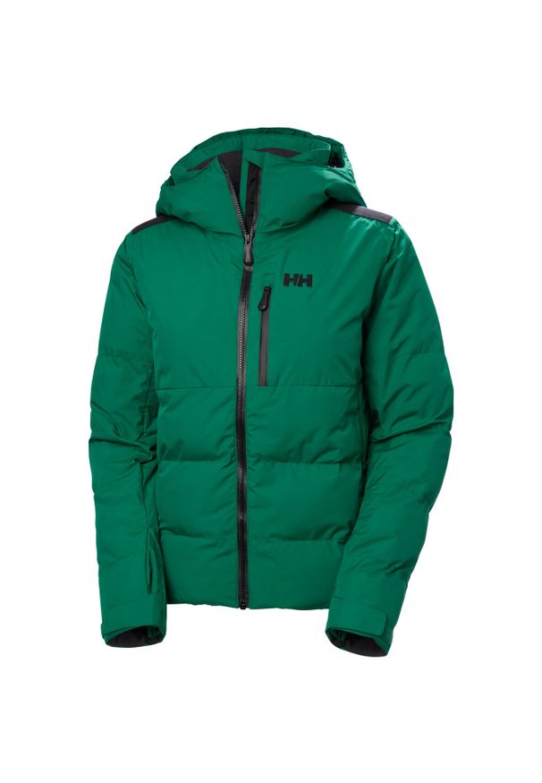 Damska kurtka narciarska z kapturem Helly Hansen Kvitfjell Race. Typ kołnierza: kaptur. Kolor: zielony. Sezon: zima. Sport: narciarstwo