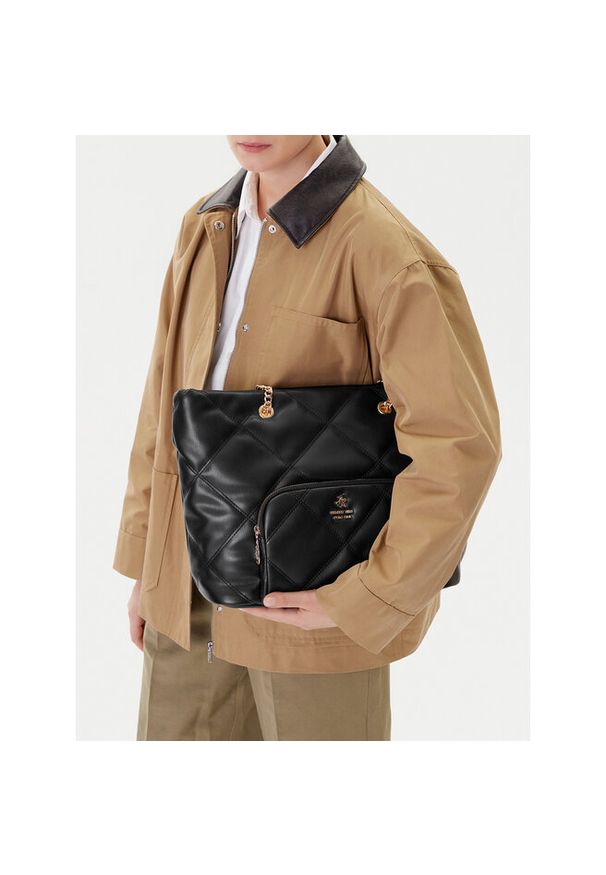 Torebka Beverly Hills Polo Club. Kolor: czarny