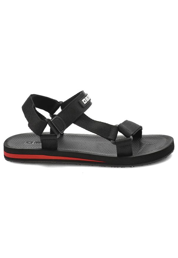 Big-Star - Czarne Sandały Big Star Męskie Buty Sportowe. Zapięcie: pasek. Kolor: czarny. Materiał: materiał. Wzór: paski. Sezon: lato. Styl: sportowy