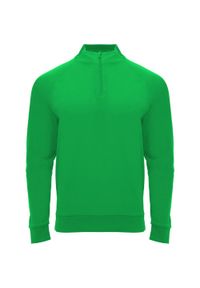 ROLY - Bluza Z Długim Rękawem Dla Dorosłych Unisex Epiro Quarter Zip. Kolor: zielony. Długość rękawa: długi rękaw. Długość: długie