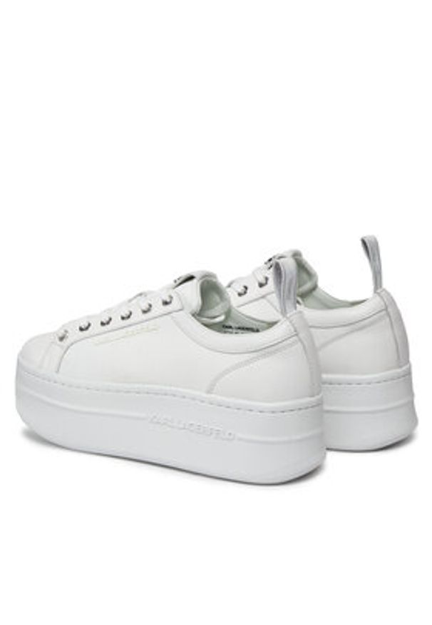 Karl Lagerfeld - KARL LAGERFELD Sneakersy KL65019 Biały. Kolor: biały. Materiał: materiał