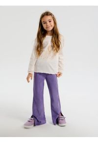 Sinsay - Legginsy flare z efektem sprania - fioletowy. Kolor: fioletowy #1