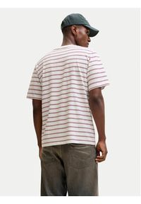 Jack & Jones T-Shirt Norrebro Stripe 12291021 Écru Regular Fit. Kolor: kremowy. Materiał: bawełna #6