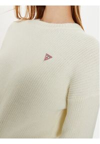 Guess Jeans Sweter W4BR08 Z3HM1 Écru Regular Fit. Materiał: syntetyk #4