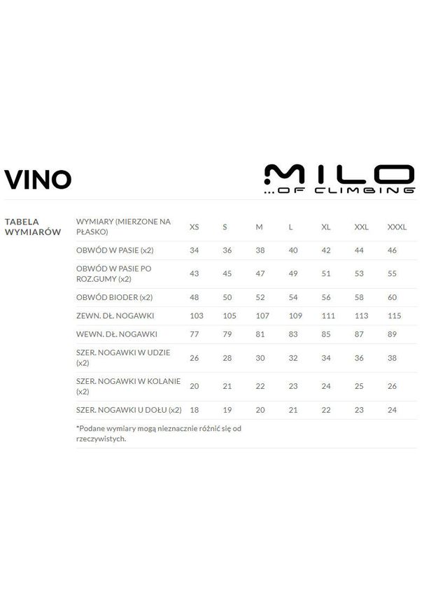 Spodnie trekkingowe Extendo męskie Milo Vino. Kolor: czerwony, wielokolorowy, czarny, szary. Materiał: tkanina