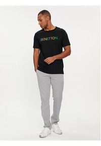 United Colors of Benetton - United Colors Of Benetton T-Shirt 3I1XU100A Czarny Regular Fit. Kolor: czarny. Materiał: bawełna #5