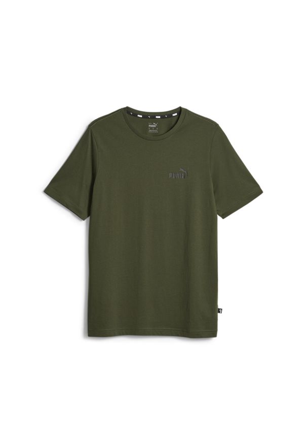 Podkoszulek Puma Essentials Small Logo, Mężczyźni. Kolor: zielony. Materiał: bawełna, materiał. Sport: joga i pilates