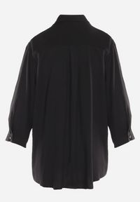 Born2be - Czarna Klasyczna Koszula z Bawełny i Wiskozy Yelvira. Kolor: czarny. Materiał: bawełna, wiskoza. Styl: klasyczny #3