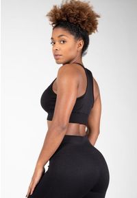 GORILLA WEAR - Neiro Bezszwowe Biustonosz sportowy - Czarny. Kolor: czarny. Sport: fitness #2