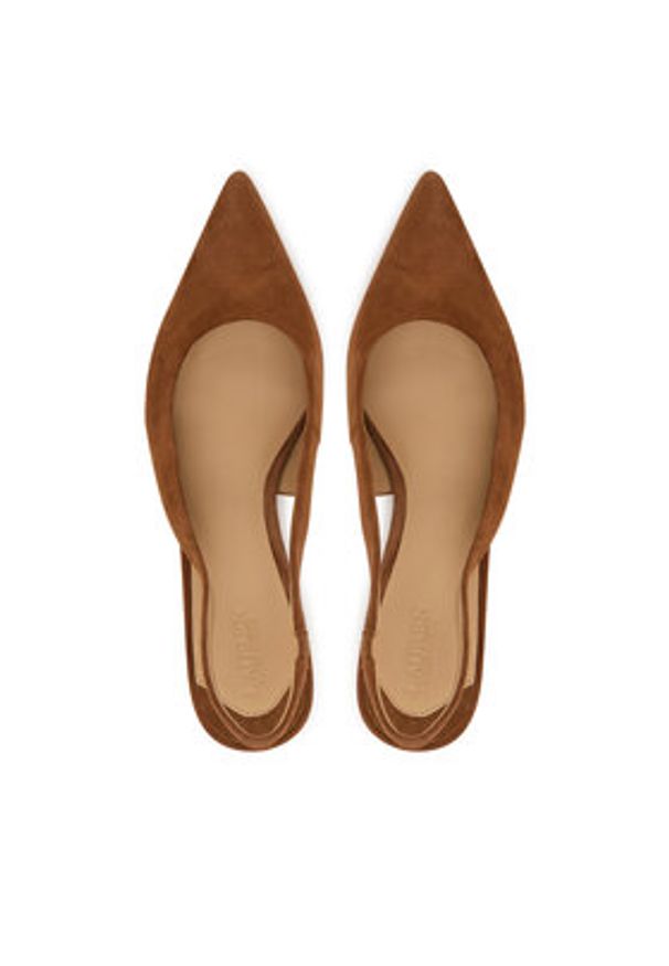 Lauren Ralph Lauren - LAUREN RALPH LAUREN Szpilki Lolah II 802959263008 Brązowy. Kolor: brązowy. Materiał: skóra, zamsz. Obcas: na szpilce