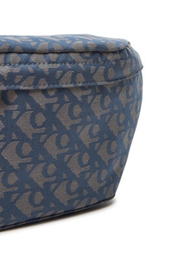 Calvin Klein Jeans Saszetka nerka Unstructured Monogram Waistbag LV04G3177G Błękitny. Kolor: niebieski. Materiał: materiał