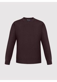 Pako Lorente - PAKO LORENTE - Brązowy sweter męski v-neck. Kolor: czerwony, brązowy. Materiał: bawełna. Sezon: jesień #3