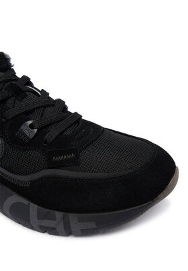 Voile Blanche Sneakersy Club 01 FUR. 2019471-03 Czarny. Kolor: czarny. Materiał: zamsz, skóra