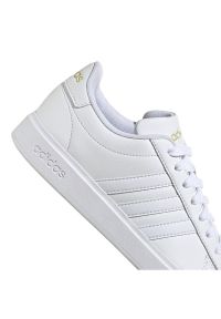 Adidas - Buty adidas Grand Court Cloudfoam Lifestyle Court Comfort W GW9213 białe. Okazja: na co dzień. Zapięcie: sznurówki. Kolor: biały. Materiał: syntetyk, skóra. Szerokość cholewki: normalna. Model: Adidas Cloudfoam