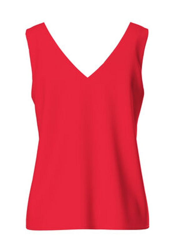 Pieces Top Franan 17146424 Czerwony Regular Fit. Kolor: czerwony. Materiał: syntetyk