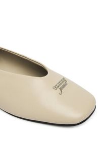Tommy Jeans Baleriny Tjw Ballerina With Laces EN0EN02939 Écru. Kolor: kremowy. Materiał: skóra #2