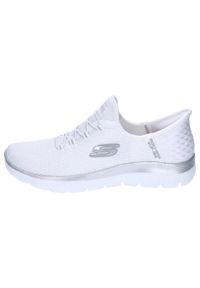 skechers - Buty SKECHERS SLIP-INS SUMMITS - DIAMOND DREAM Biały. Kolor: szary, biały, wielokolorowy. Materiał: materiał, syntetyk. Szerokość cholewki: normalna. Sport: turystyka piesza #2